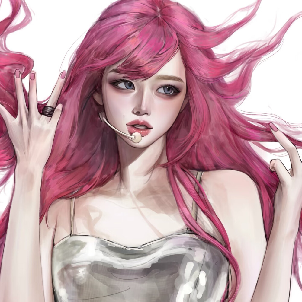 ᵀʰᵉʳᵉ ᵃʳᵉ ˢᵗᵃʳˢ ⁱⁿ ᵗʰᵉ ᵐᵒᵒⁿ ,ᴵ ʲᵘˢᵗ ʷᵃⁿᵗ ʸᵒᵘ.
月有众星，我只要你。
6-9 画仙儿妮妮