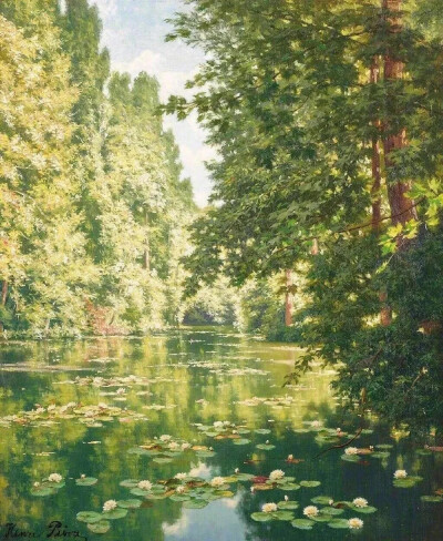 亨利・比瓦（Henri Biva）1848 年生于巴黎蒙马特，1929 年逝于巴黎。这位法国后印象派画家以细腻光影与诗意乡村闻名，被誉为 “巴黎西郊的田园诗人”，作品融合现实与自然主义，获法国荣誉军团骑士勋章。