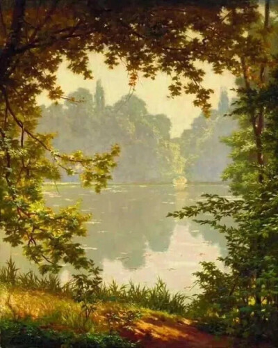 亨利・比瓦（Henri Biva）1848 年生于巴黎蒙马特，1929 年逝于巴黎。这位法国后印象派画家以细腻光影与诗意乡村闻名，被誉为 “巴黎西郊的田园诗人”，作品融合现实与自然主义，获法国荣誉军团骑士勋章。