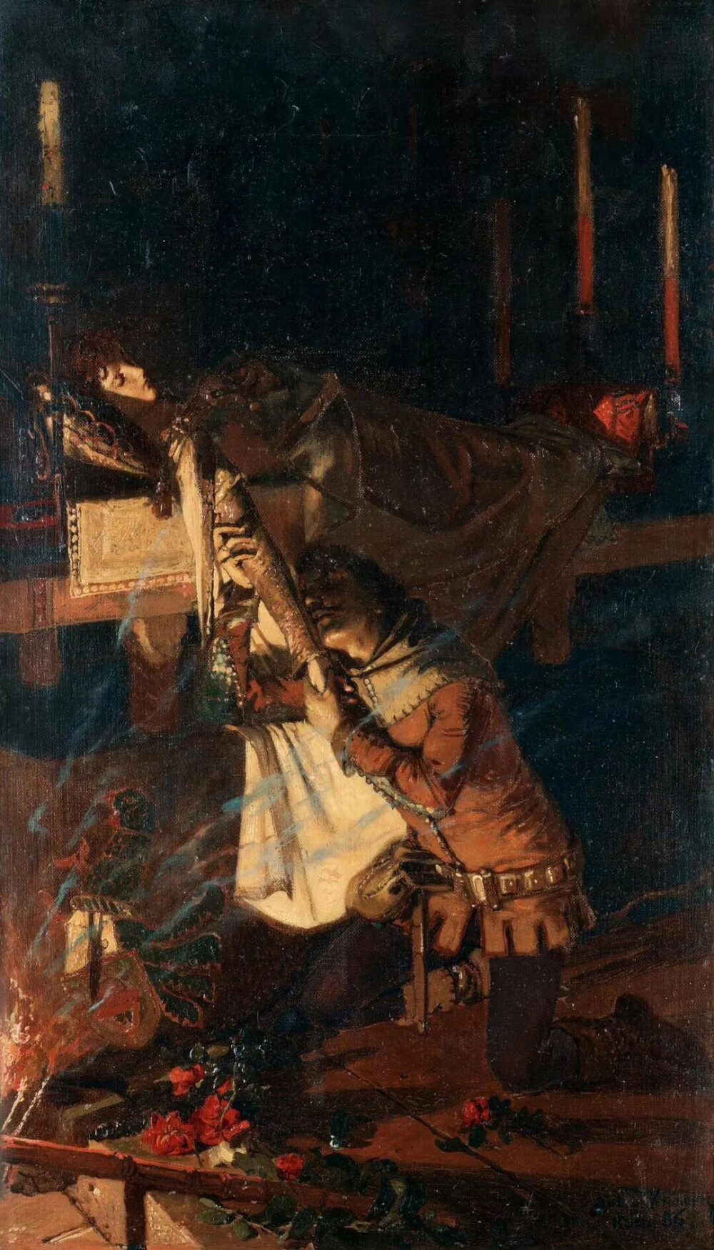 朱利叶斯·克龙贝里（Julius Kronberg，1850—1921）是瑞典著名艺术家与装饰画家，同时也是典型的学院派画家。他的作品画面丰富灵动且精致细腻，极具艺术感染力。