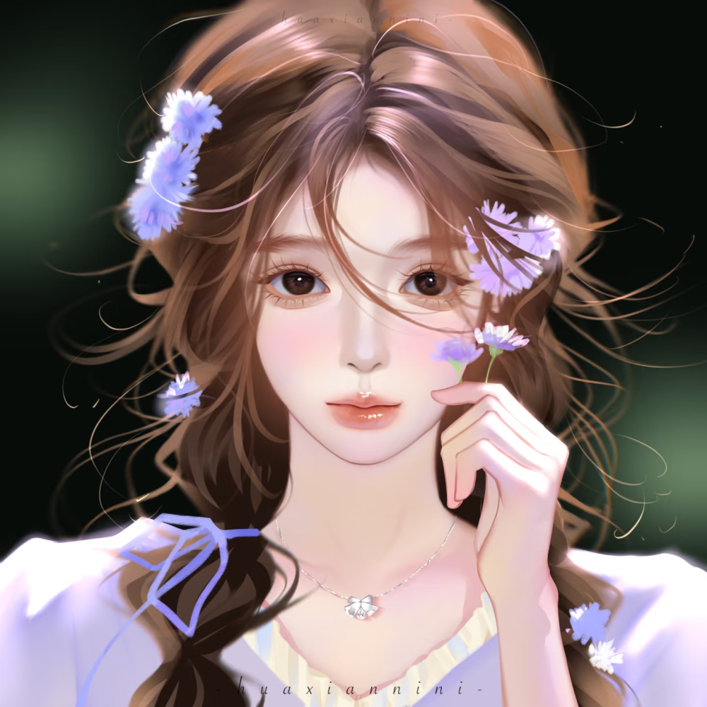 ᵀʰᵉʳᵉ ᵃʳᵉ ˢᵗᵃʳˢ ⁱⁿ ᵗʰᵉ ᵐᵒᵒⁿ ,ᴵ ʲᵘˢᵗ ʷᵃⁿᵗ ʸᵒᵘ.
月有众星，我只要你。
6-9 画仙儿妮妮