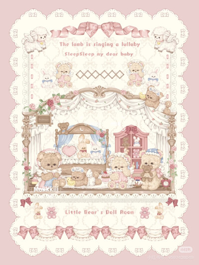 小熊玩偶屋 Lolita 柄图
画师：Mokkkiii
