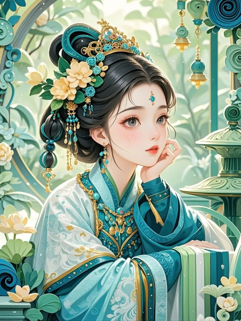 少女像 ～ 衍纸设计 纸艺欣赏