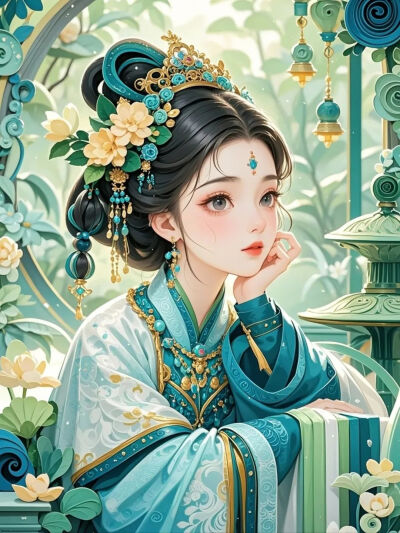 少女像 ～ 衍纸设计 纸艺欣赏