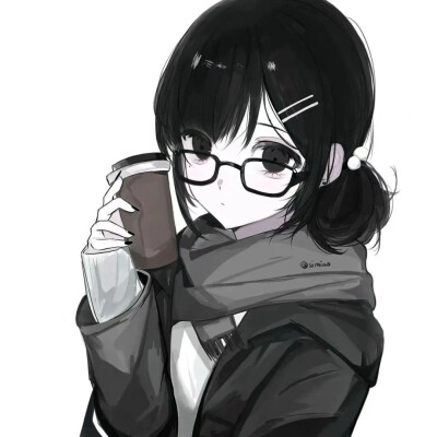 黑白动漫女头