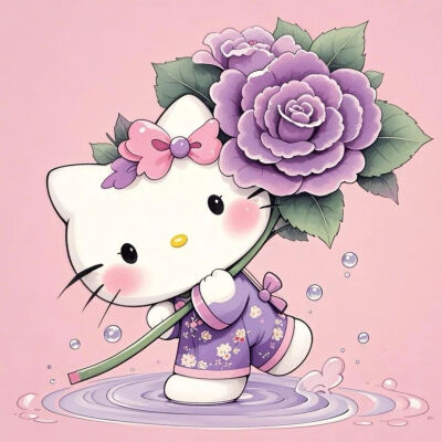 KT猫 头像 卡通 壁纸 萌图