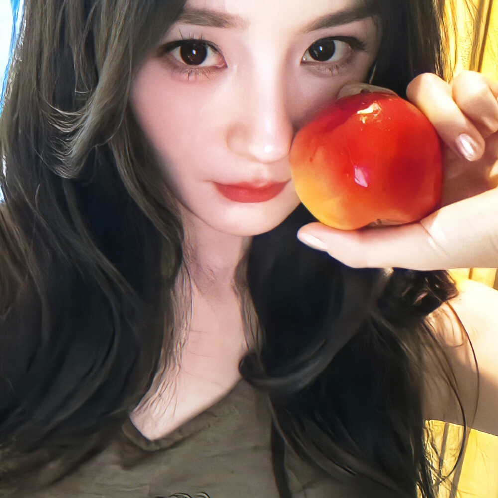 好美的杨幂苹果头像