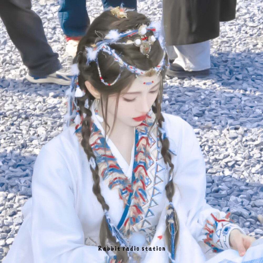 Tie spring in your hair.૮₍ ˶• ˔ ต ₎