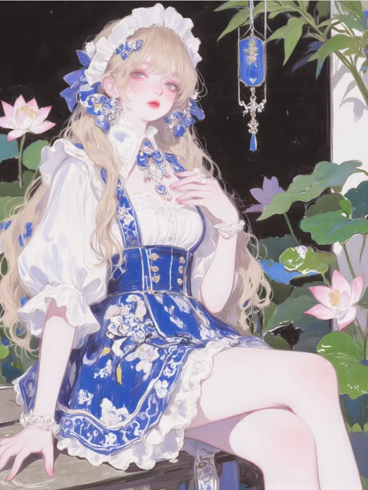 蓝色青花瓷