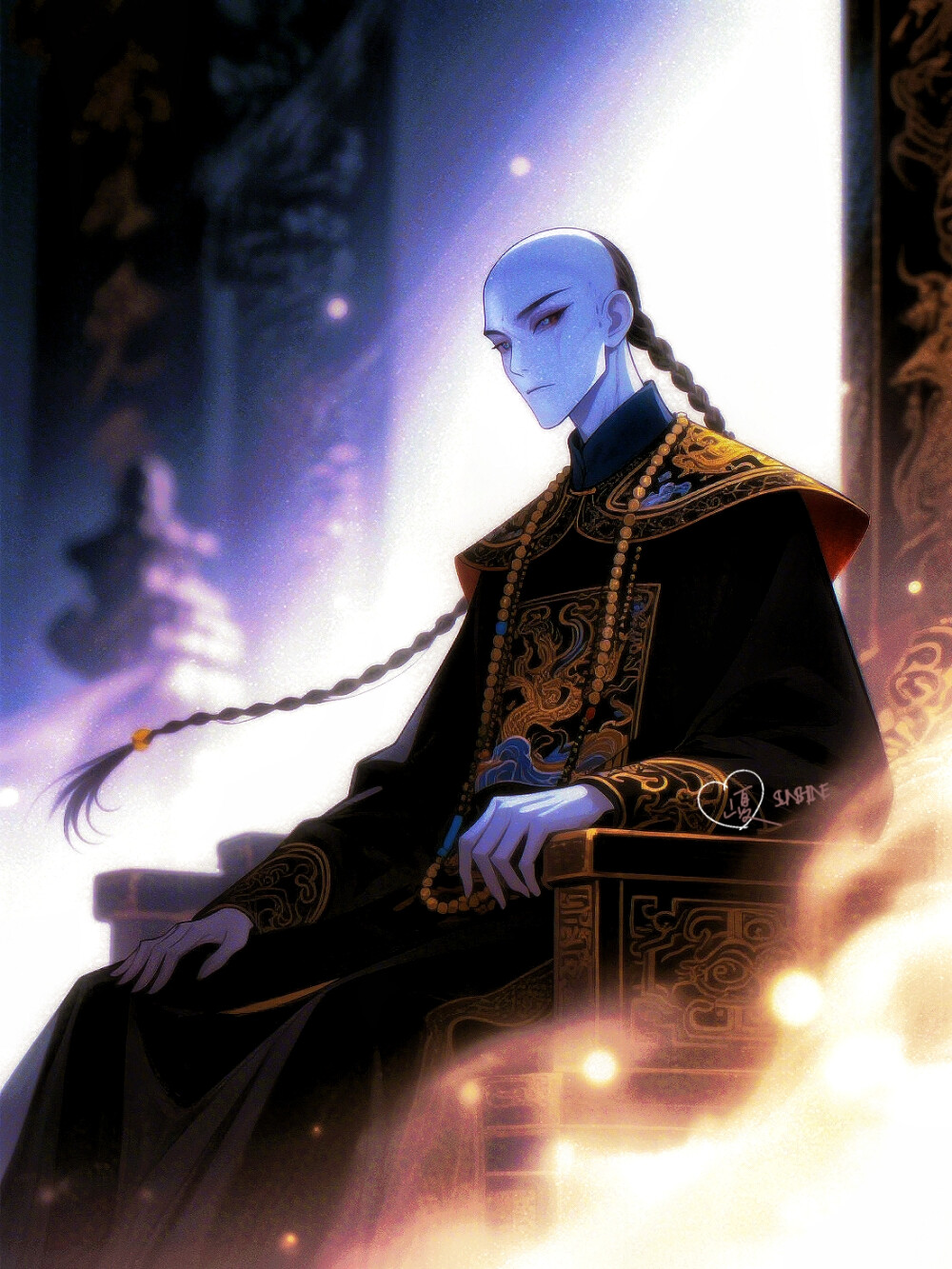 十恶加身百劫坠，千古骂名万古泪，夜难寐，一人罪。