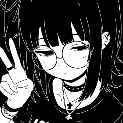 黑白动漫女头