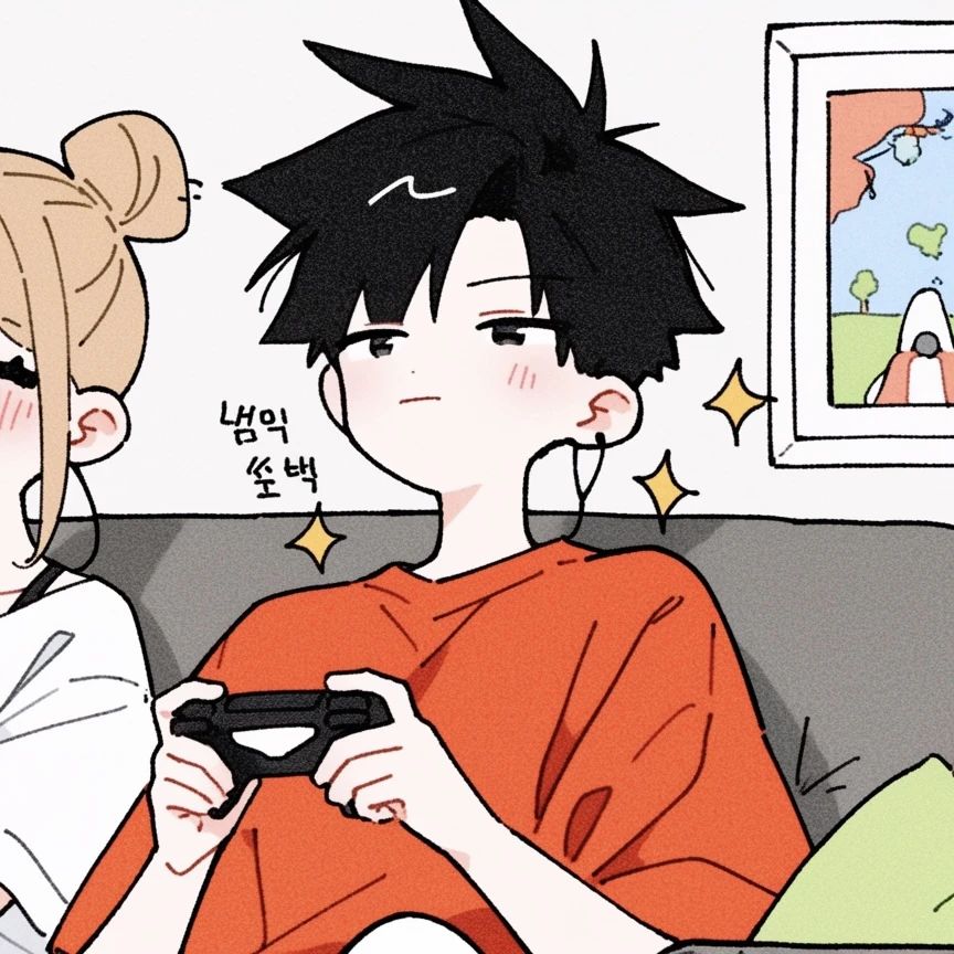 情侣头像 | “一起玩游戏的快乐”