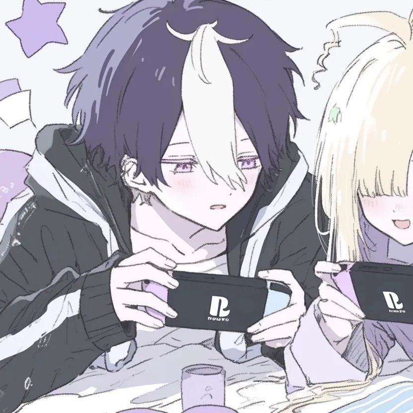 甜蜜情头| 宅家开黑（紫色系CP）