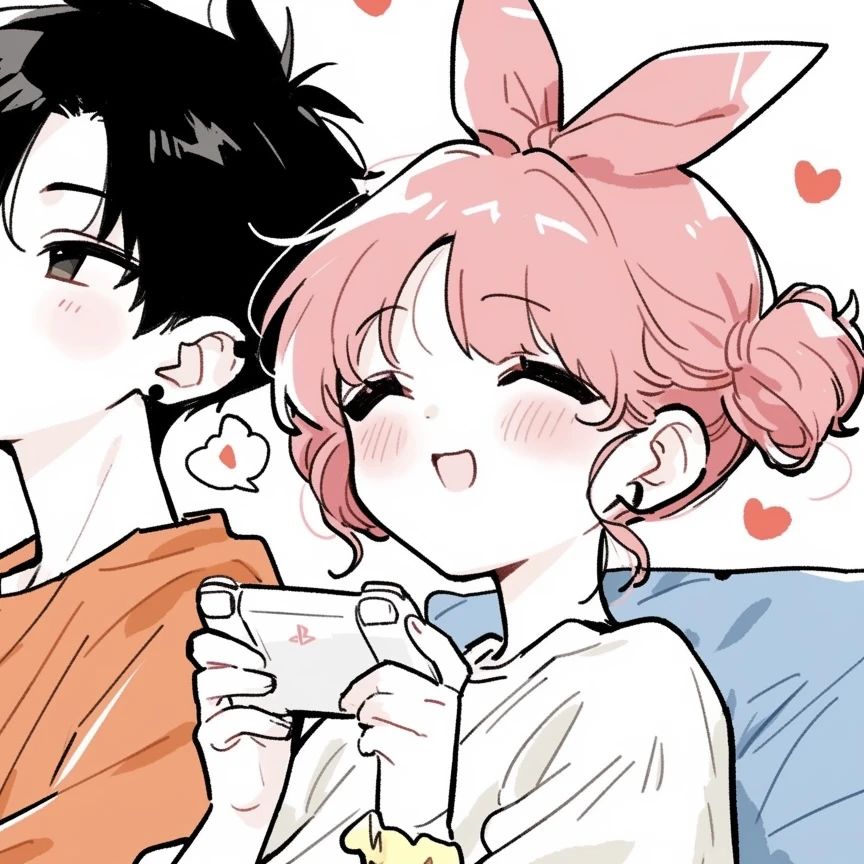 情侣头像 | “一起玩游戏的快乐”