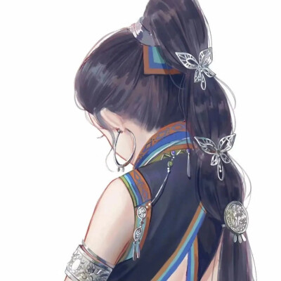 动漫女生头像
（很久以前存的图，抱歉忘了画师是谁了，侵删）