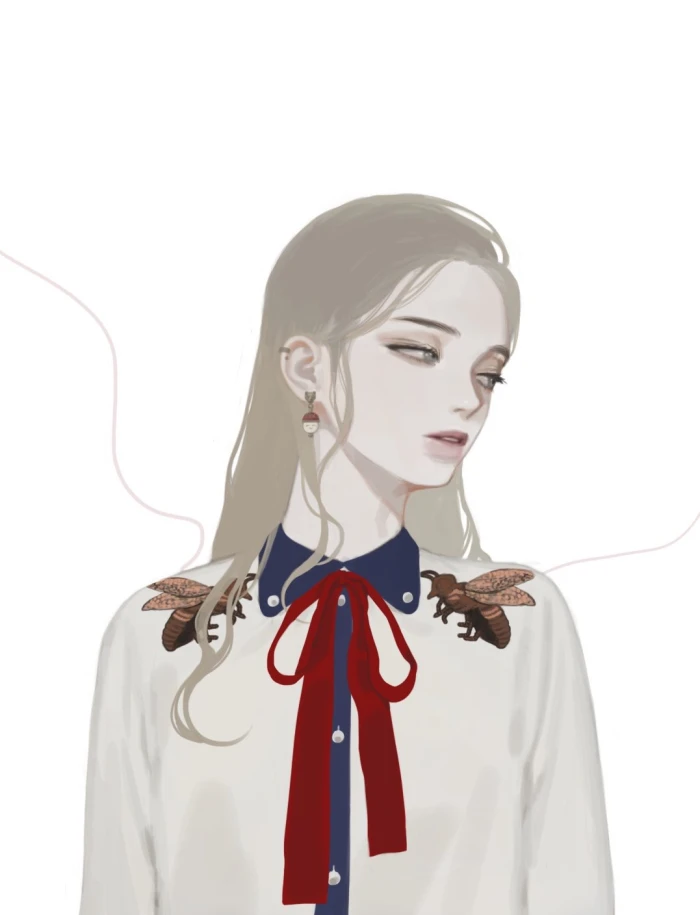 人物插画绘画线稿黑白手绘头像素描临摹细节几何素材风格个性
@도이현