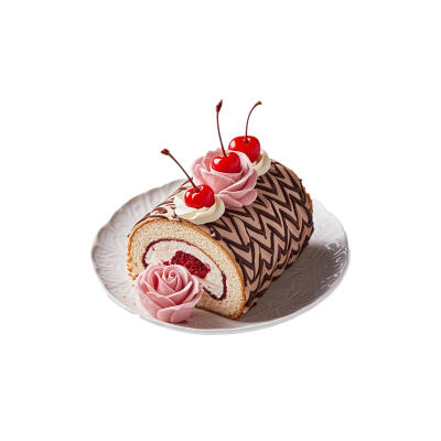 樱桃甜品白底头像
