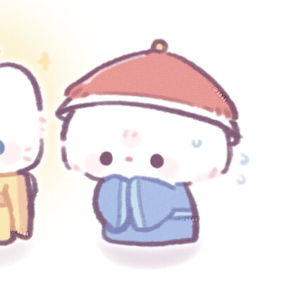情头，原画师@袜袜幼稚园