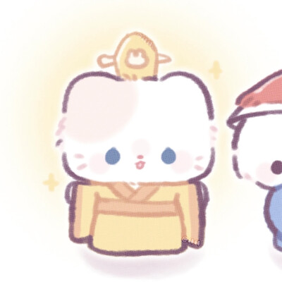 情头，原画师@袜袜幼稚园