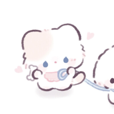 情头，原画师@袜袜幼稚园