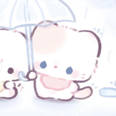 情头，原画师@袜袜幼稚园