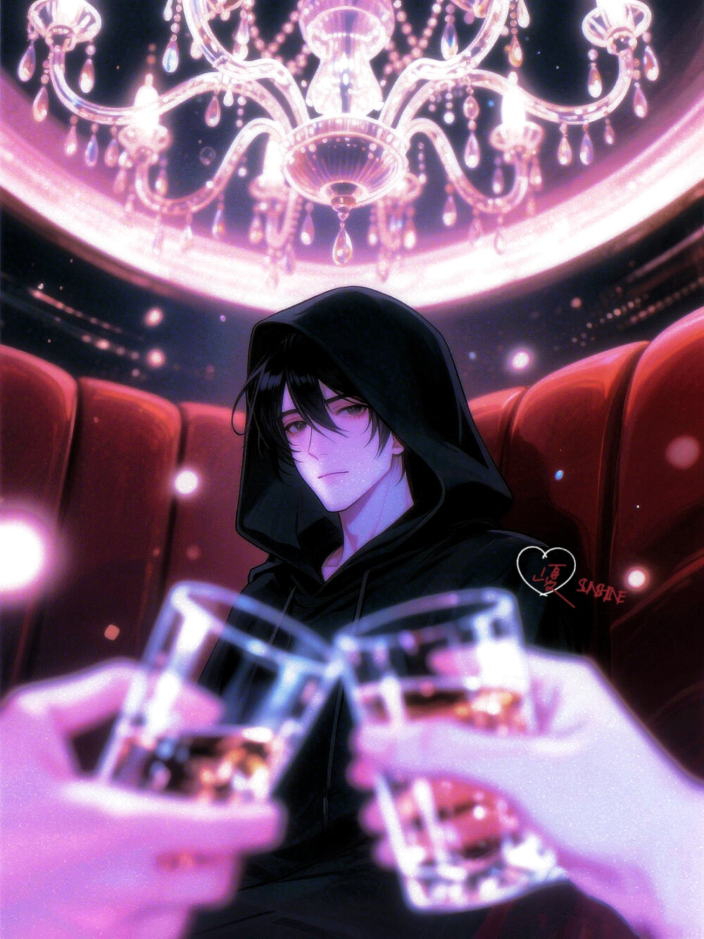 小哥不语，只是冷漠地凝视你！