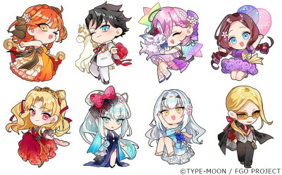 #fgo# 繁中版8周年Q版角色～ ​​​
画师：skrc_OvO 