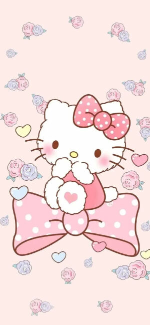手机壁纸｜HelloKitty（套图：锁屏+桌面）