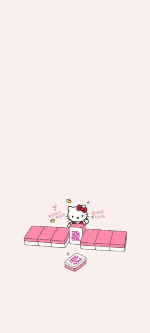 手机壁纸｜HelloKitty（套图：锁屏+桌面）