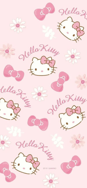手机壁纸｜HelloKitty（套图：锁屏+桌面）