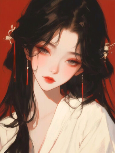 动漫 卡通 女生 女头 头像 古风 二次元