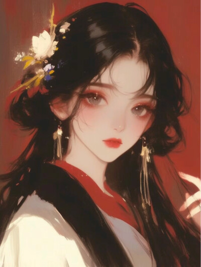 动漫 卡通 女生 女头 头像 古风 二次元