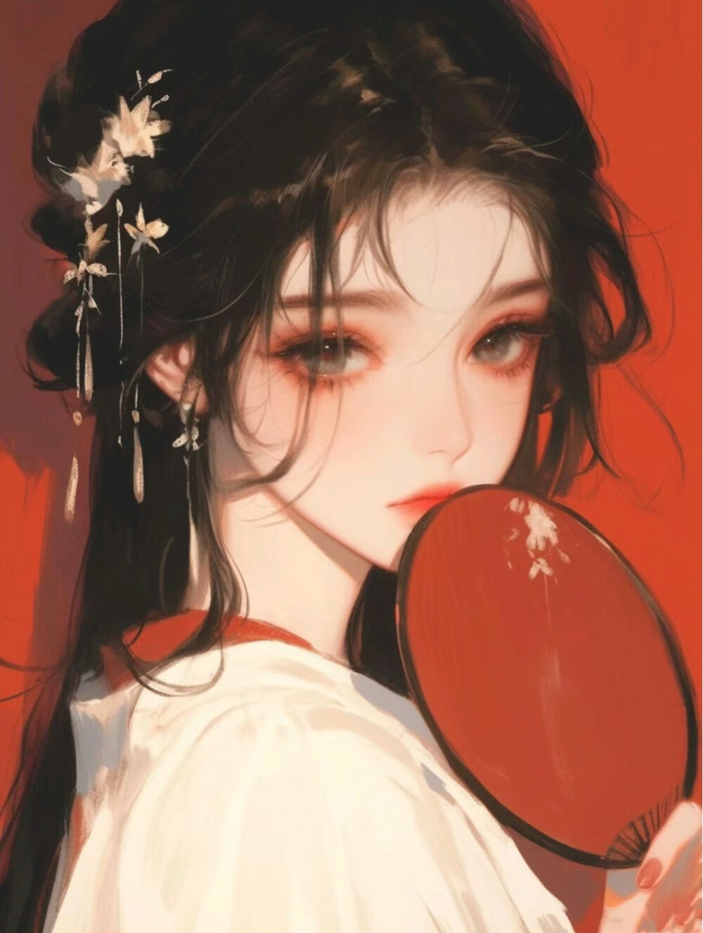 动漫 卡通 女生 女头 头像 古风 二次元