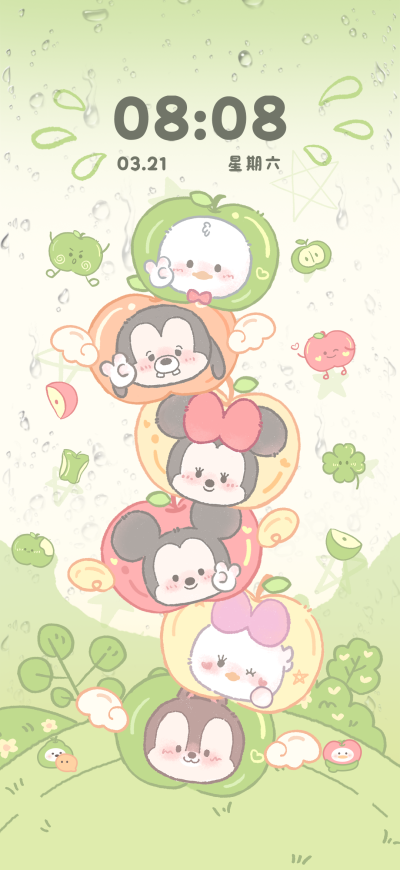 米奇雨天去春游 | 手机主题
不可商用，不可二改