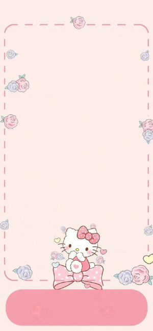 手机壁纸｜HelloKitty（套图：锁屏+桌面）
