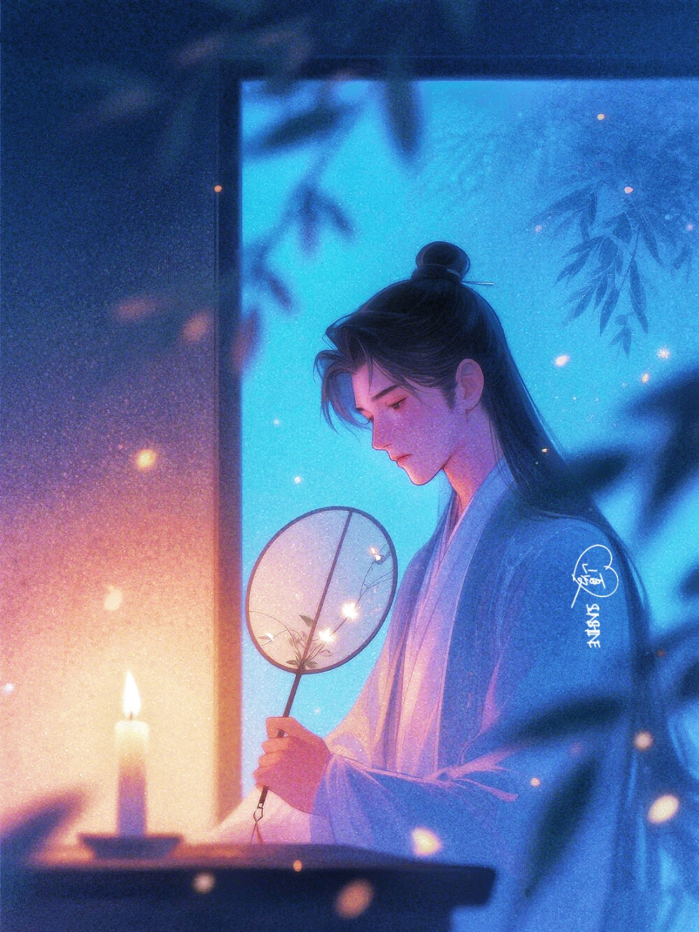 小扇引微凉，悠悠夏日长