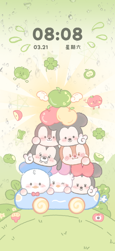 米奇雨天去春游 | 手机主题
不可商用，不可二改