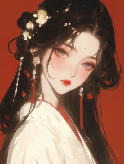 动漫 卡通 女生 女头 头像 古风 二次元