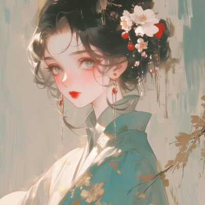 动漫 卡通 女生 女头 头像 古风 二次元