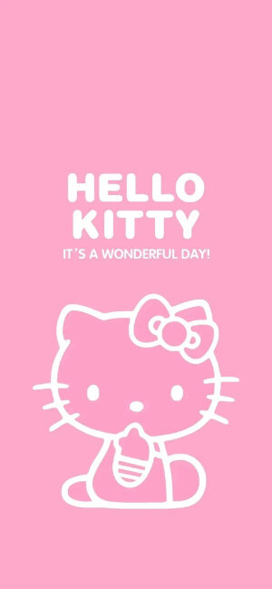 手机壁纸｜HelloKitty（套图：锁屏+桌面）