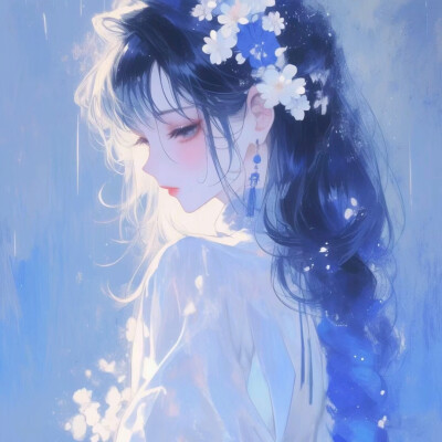 动漫 卡通 女生 女头 头像 古风 二次元