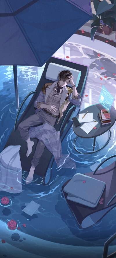 《未定事件簿》左然
图源《未定事件簿》：「岁岁依然」——2025左然生日活动剧情截图