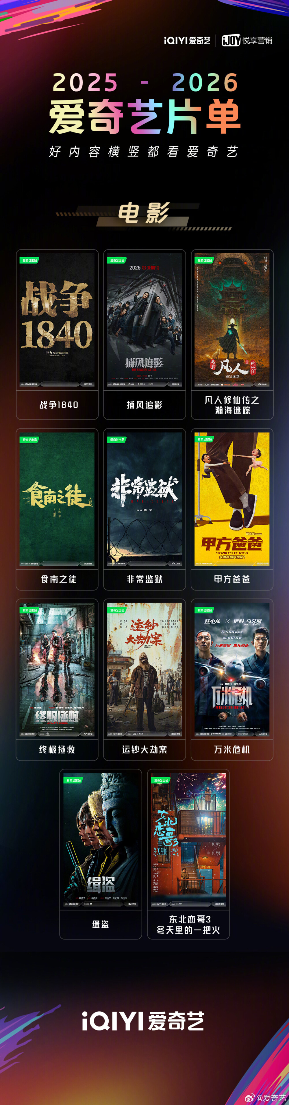 2025-2026爱奇艺片单