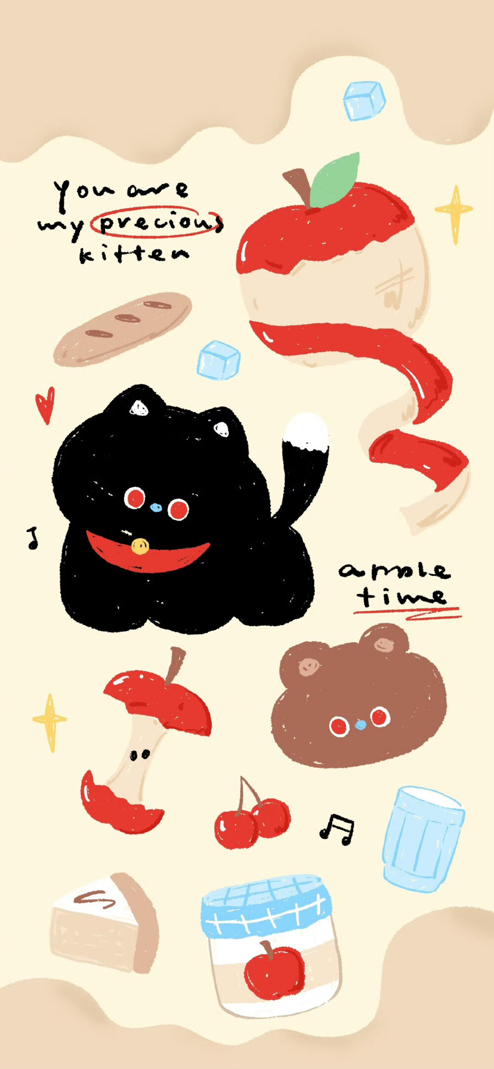 卡通ins风猫猫壁纸