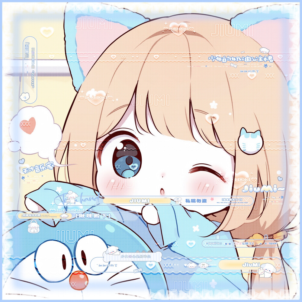 奇奇怪怪的可爱头像
图源：Ai绘图