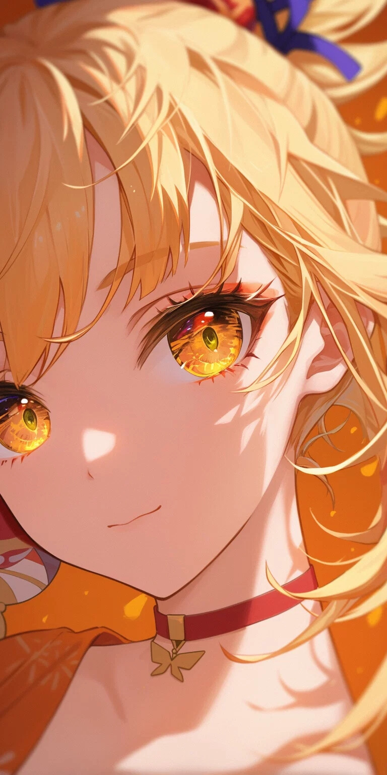 ⭐原神|壁纸|宵宫 眼部超特写 #原神 #二次元 #宵宫 图片来自网络