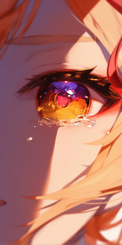 ⭐原神|壁纸|宵宫 眼部超特写 #原神 #二次元 #宵宫 图片来自网络