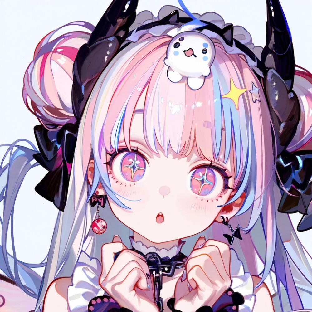 AI 少女插画 头像