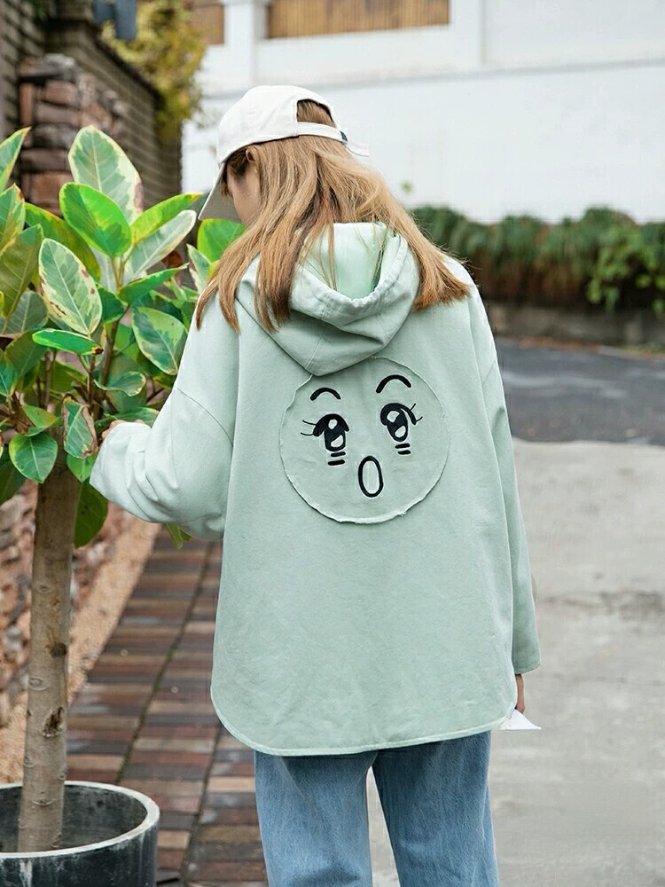 布衣酱原创趣味减龄风衣女短款2020新款春秋季韩版宽松学院风外套