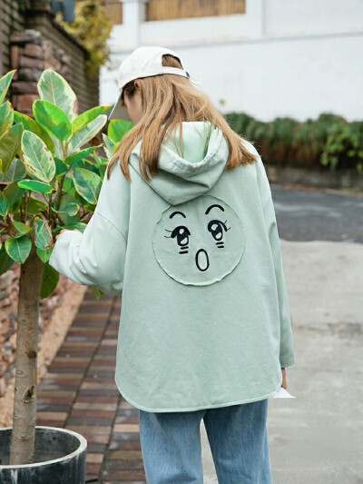 布衣酱原创趣味减龄风衣女短款2020新款春秋季韩版宽松学院风外套